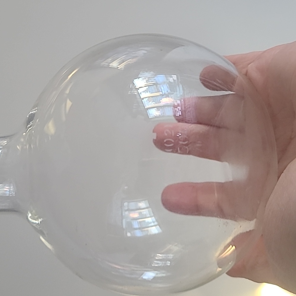 Vintage 500ML Round Bottom Lab Flask / Collectible Science Lab Glassware - Picture 4 of 9